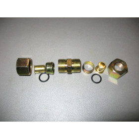 Ремкомплект тормозной трубки ПВХ диаметром 16мм металл (9 наим, на 2 стор) с уплот. кольцом